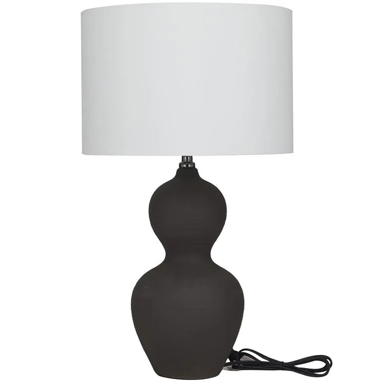 10742 Ceramic Table Lamp in Black