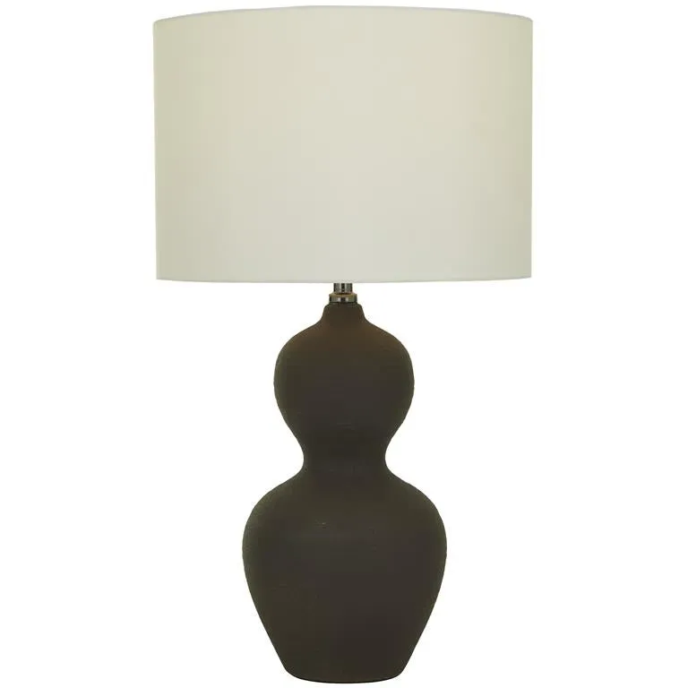 10742 Ceramic Table Lamp in Black