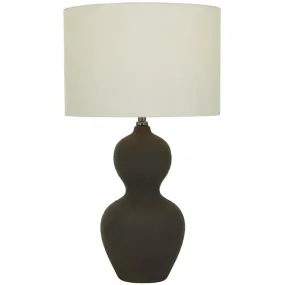 10742 Ceramic Table Lamp in Black