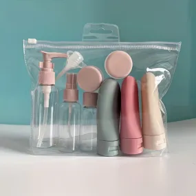 11pcs/set Portable Travel Refillable Bottle Set For Lotion, Shampoo, Shower Gel, And Cosmetics - Convenient And Leak-Proof Liquid Containers