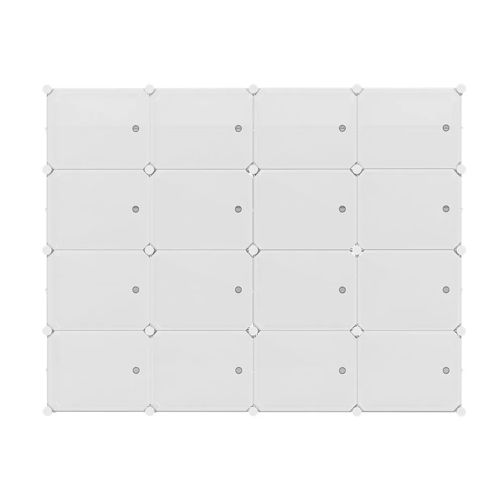 16-Cube Large Capacity Shoe Cabinet, White, Artiss