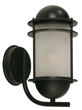 23478 Outdoor Wall Light in Sand Black