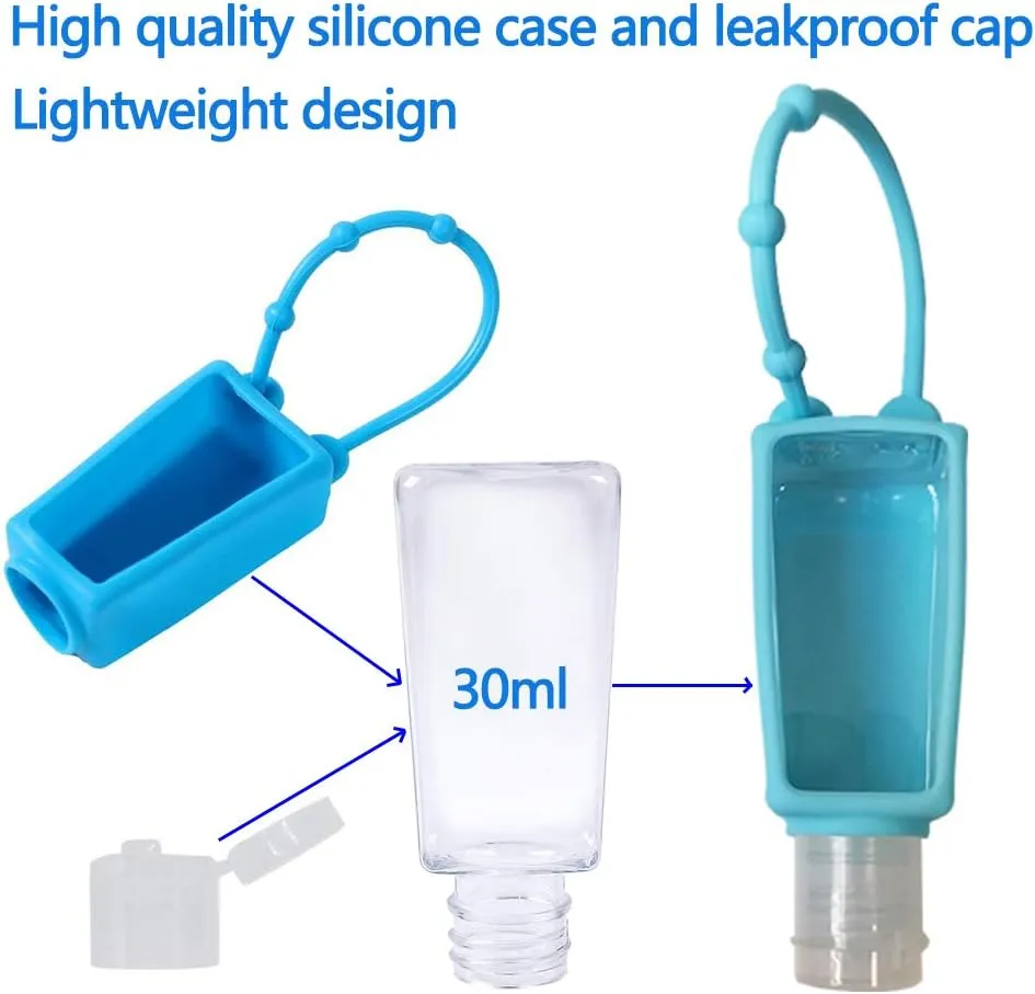 30ml Sanitizer Hand Travel Bottles with Silicone Sleeve