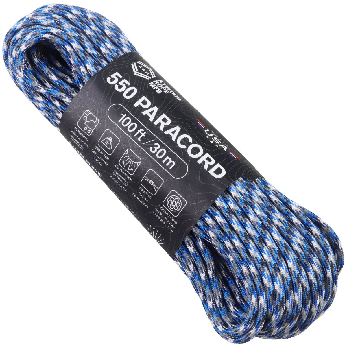 550 Paracord - Blue Camo