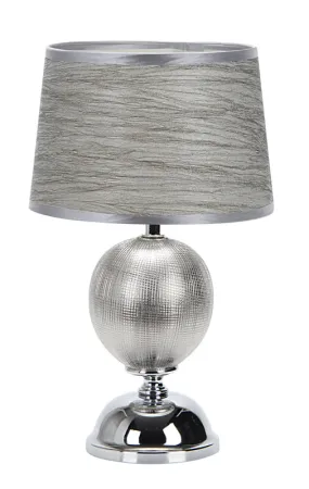 8860T Ceramic Table Lamp in Silver