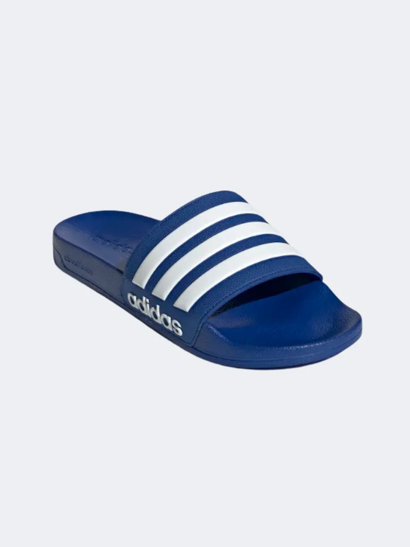 Adidas Adilette Shower Unisex Swim Slippers Blue/White