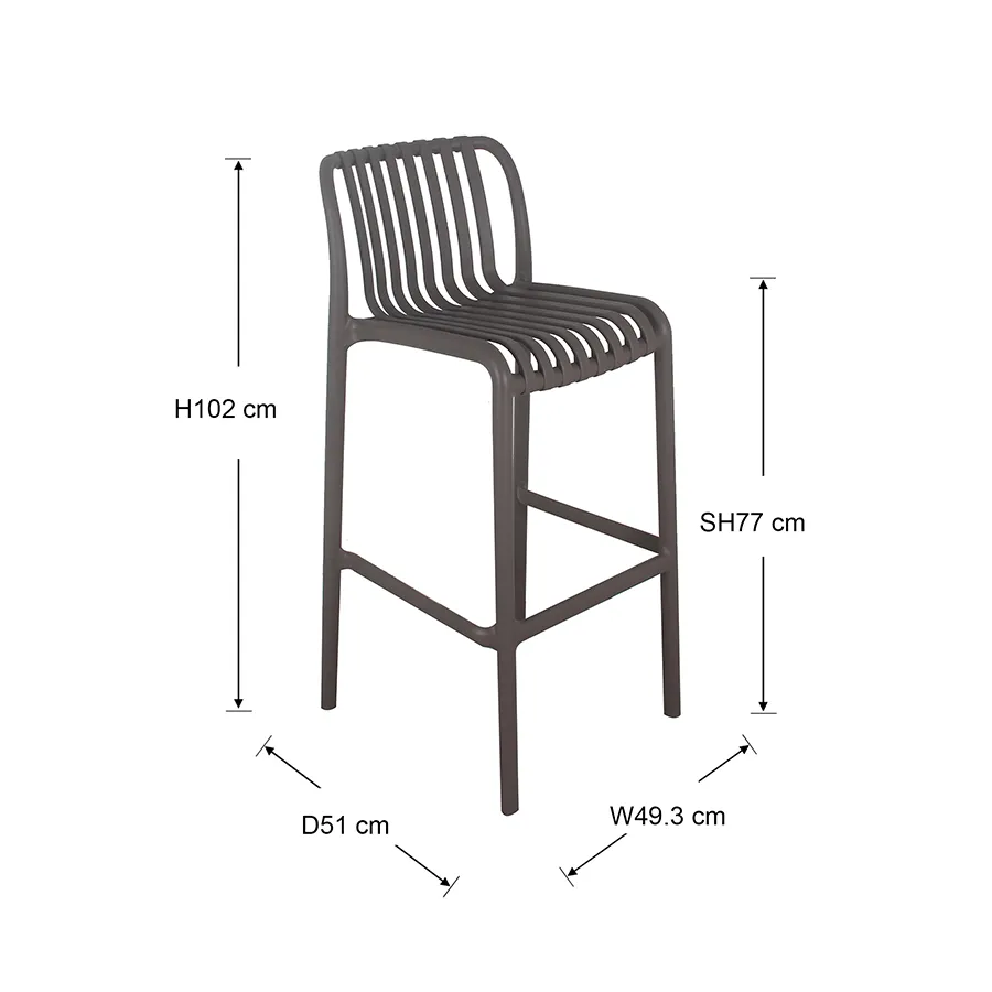 Andre Outdoor Bar Chair