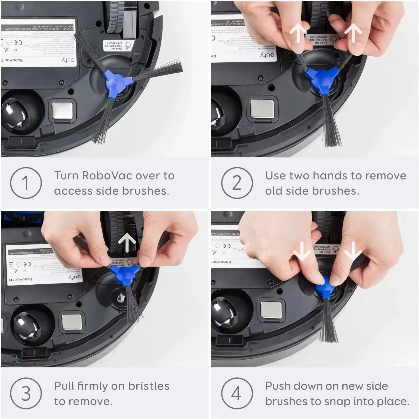 Anker Side brush Replacement Accessories, Compatible with 11S,11S PLUS,11S MAX,12,15C,15C MAX,15T,25C,30,30C (T2905)