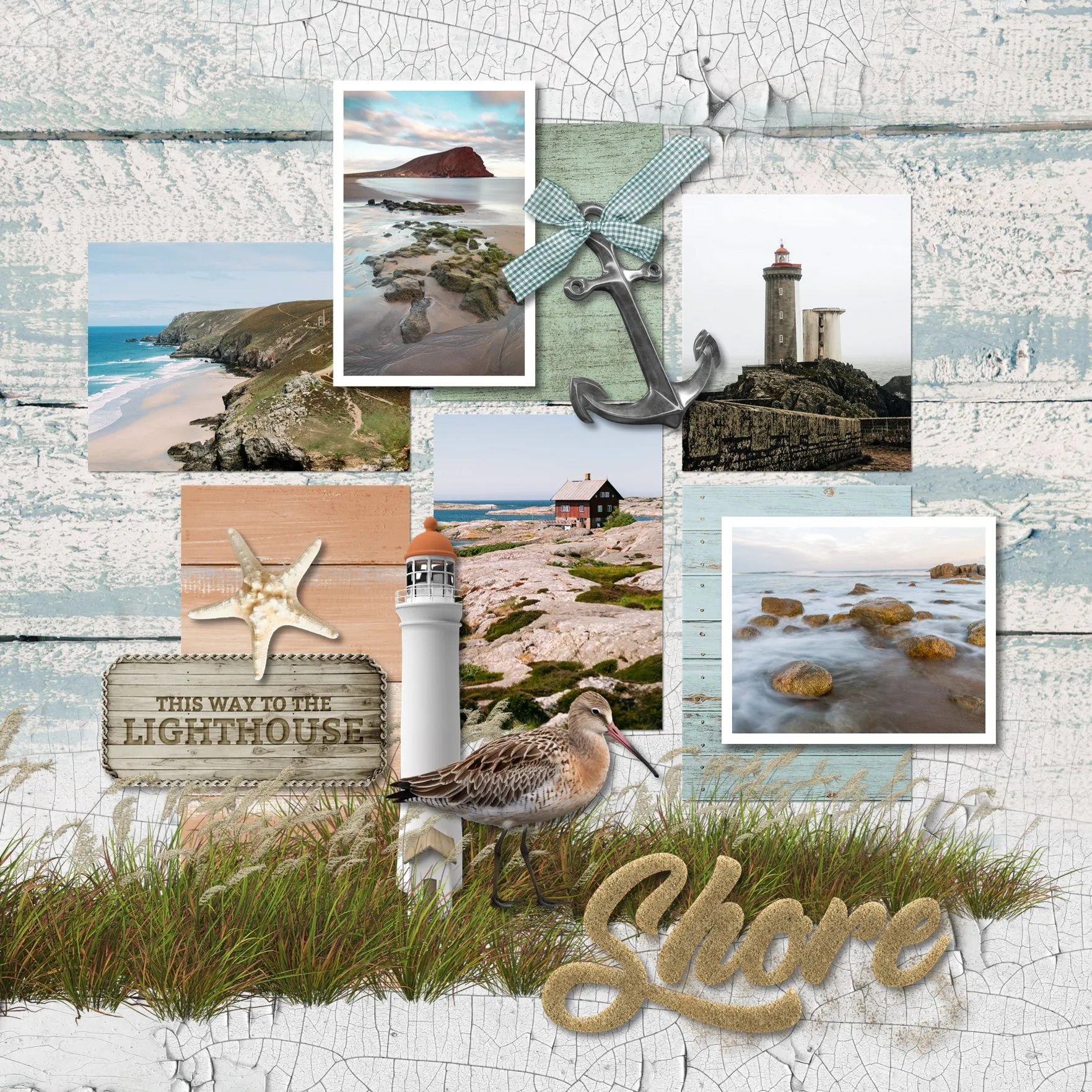 Around the Shore Digital Scrapbook Kit