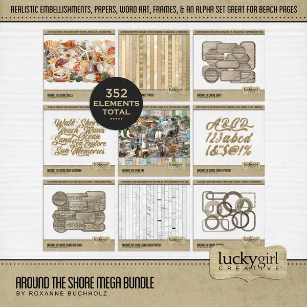 Around the Shore Mega Digital Scrapbook Bundle