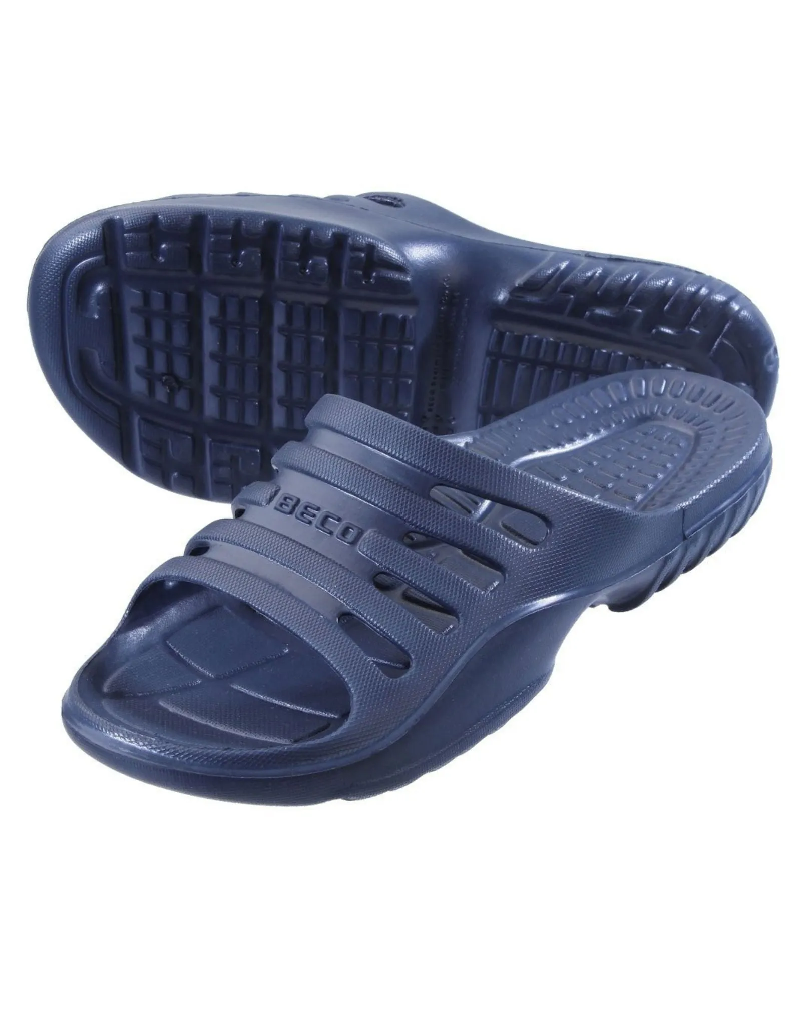 BECO Navy Pool/Sauna Slippers for Men