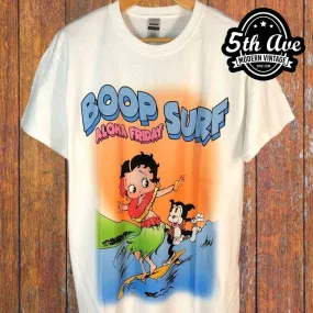 Betty Boop Boop Surf Aloha Friday - New Vintage Animation T shirt