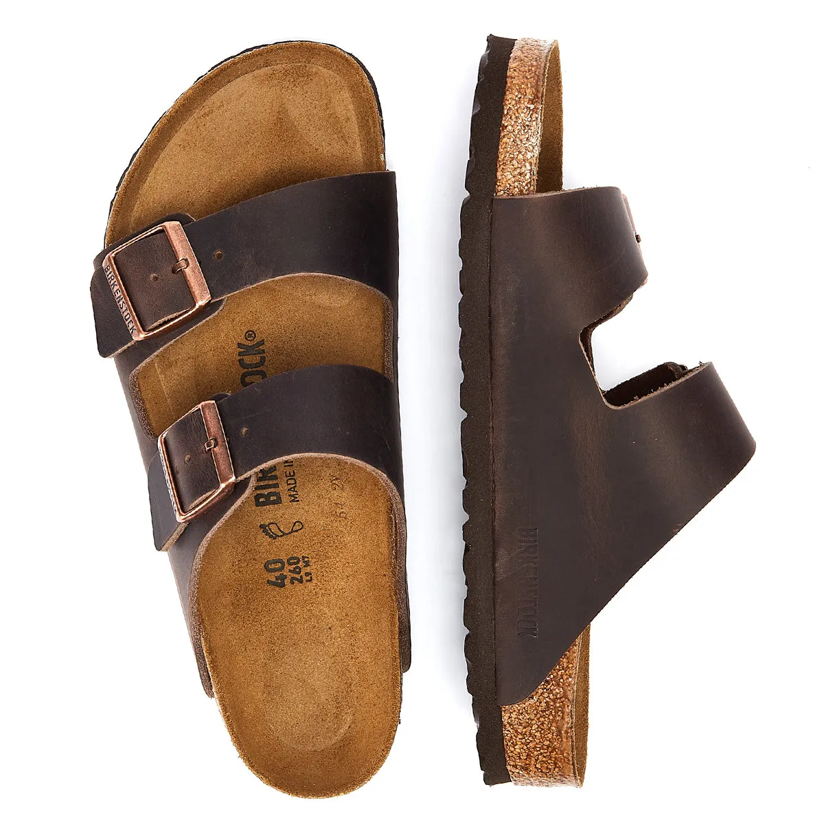 Birkenstock Arizona Birko-Flor Mens Brown Regular Sandals