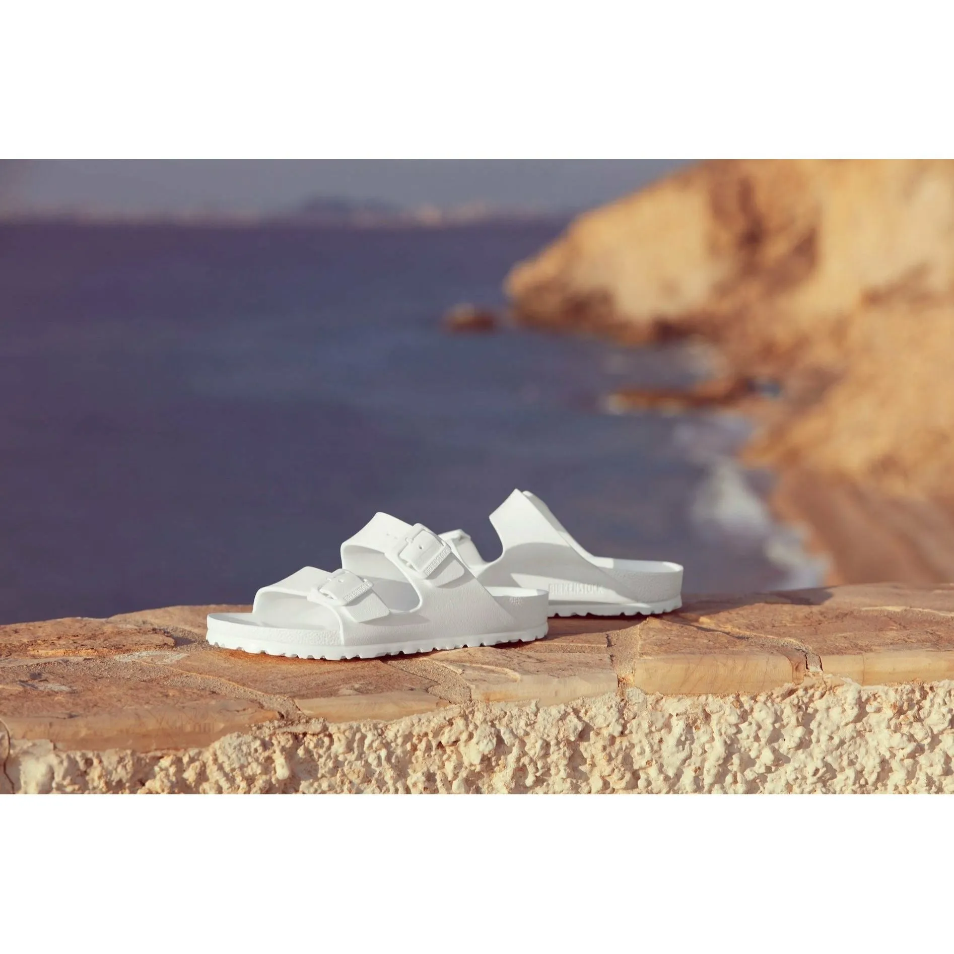 BIRKENSTOCK ARIZONA ESSENTIALS WHITE EVA