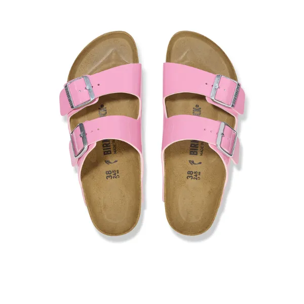 Birkenstock Women's Arizona Birko-Flor Patent Pink/Patent Candy Pink