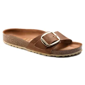 Birkenstock Womens Madrid Big Buckle Cognac