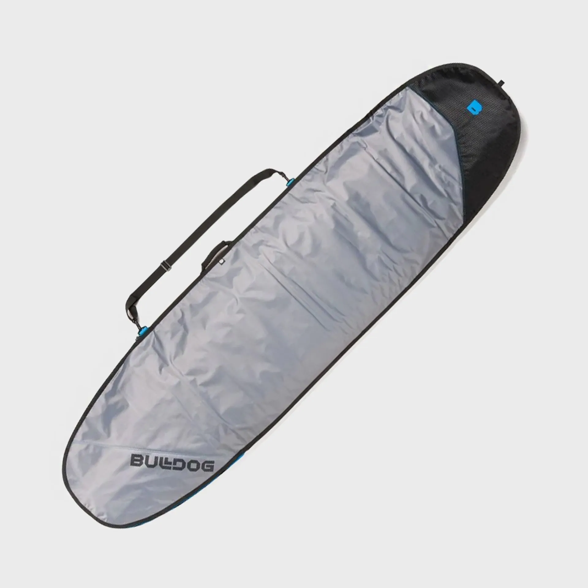 Bulldog Essentials Mini Mal Surfboard Bag - Grey/Cyan - Collect in store only