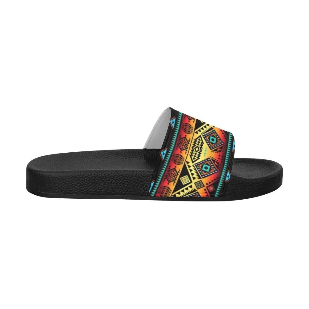 California Coast Sunset Men's Slide Sandals