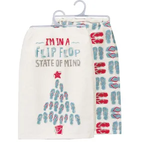 Christmas Kitchen Towel In a Flip Flop State of Mind