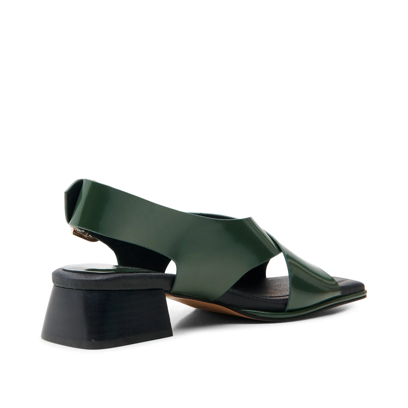 Colette sandal leather - ALGAE