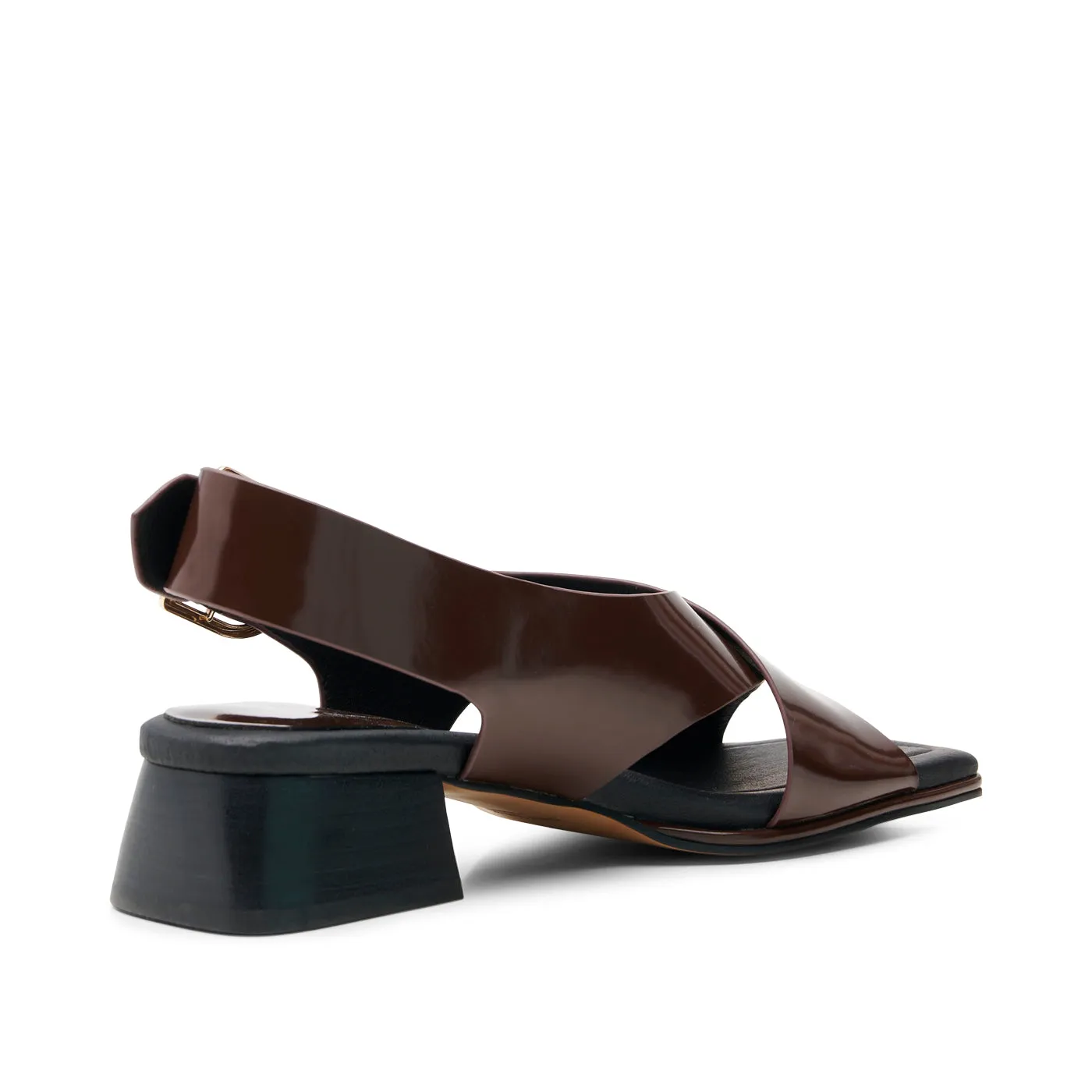 Colette sandal leather - BROWN