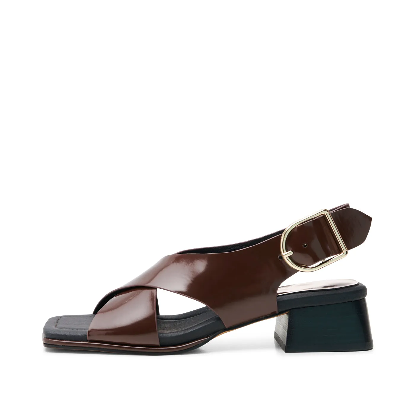 Colette sandal leather - BROWN