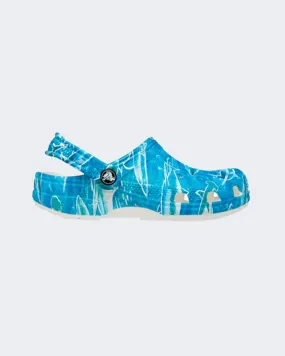 Crocs Classic Pool Party Clog Kids Lifestyle Slippers Blue 207826-941