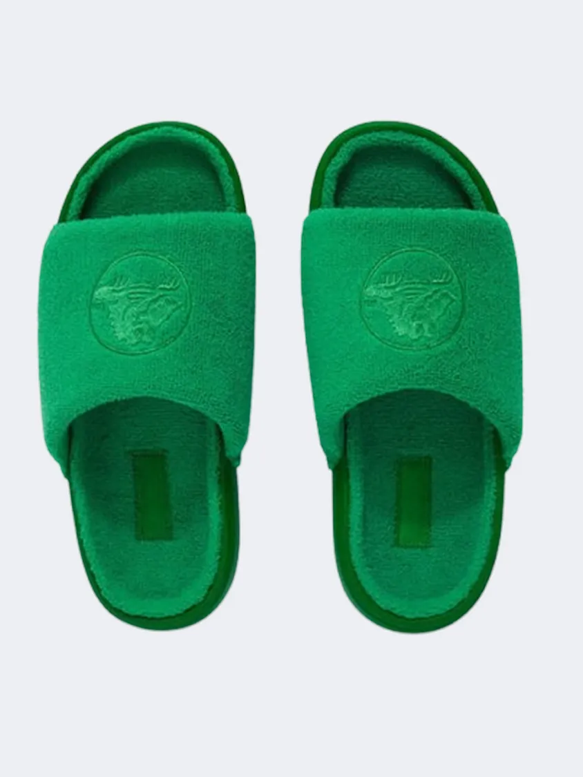 Crocs Classic Towel Unisex Lifestyle Slippers Green Ivy