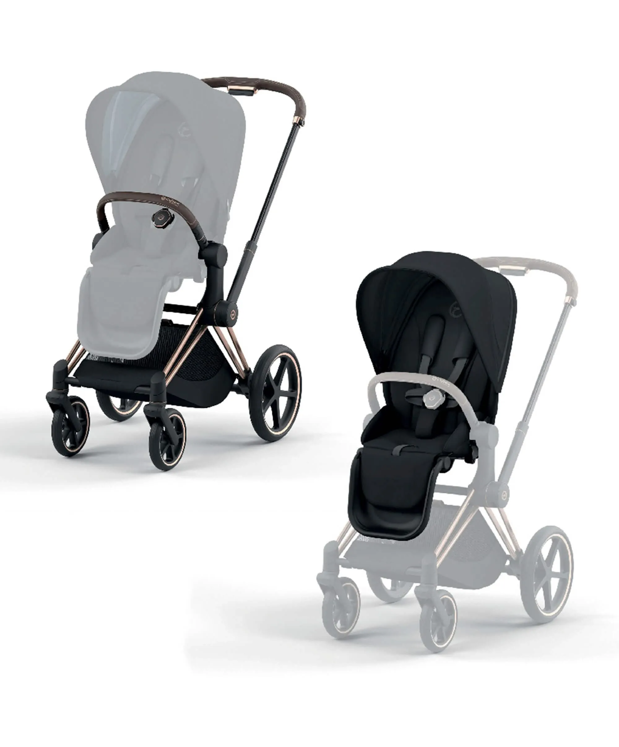 Cybex Priam Pushchair - Rose Gold / Sepia Black