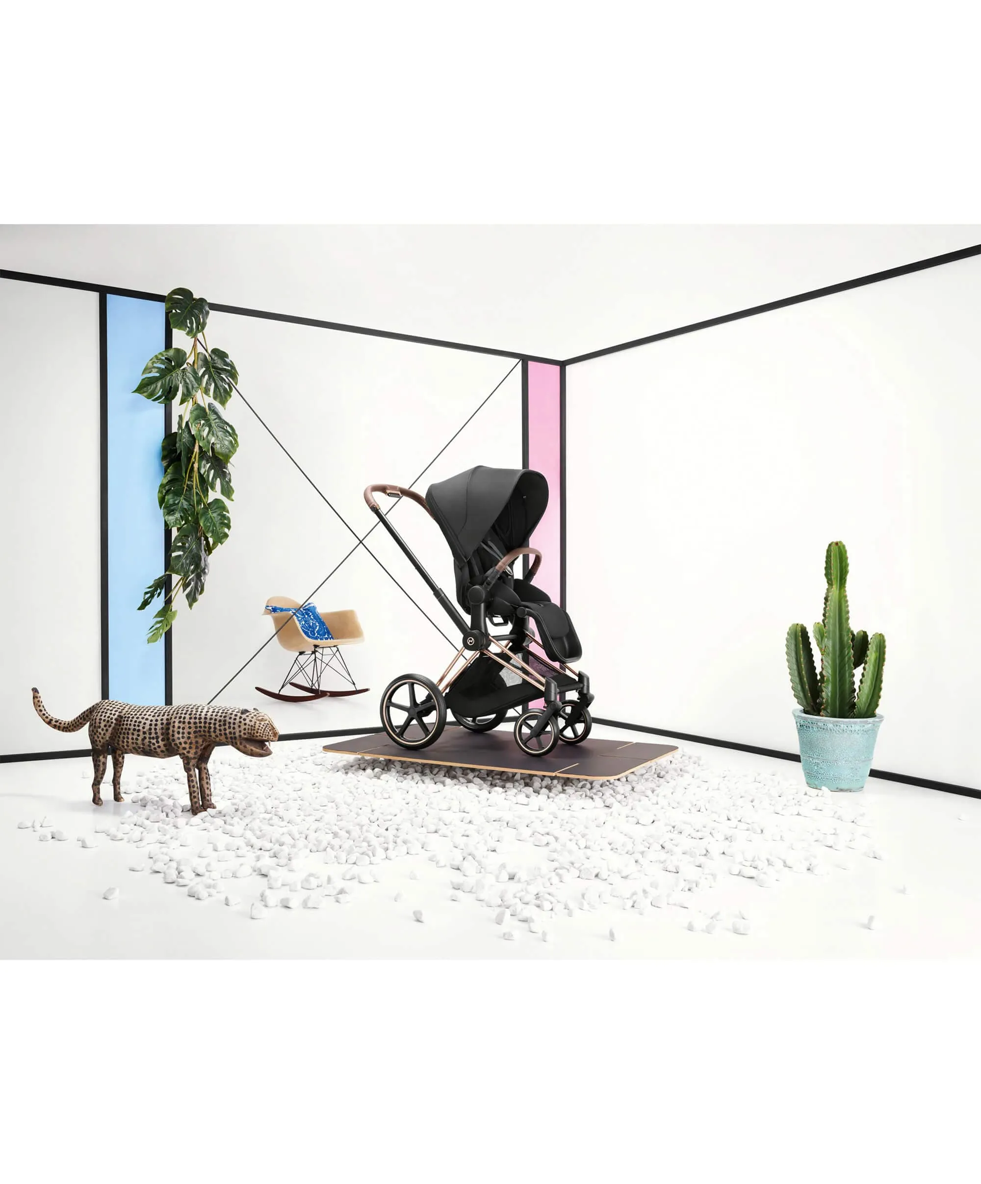 Cybex Priam Pushchair - Rose Gold / Sepia Black