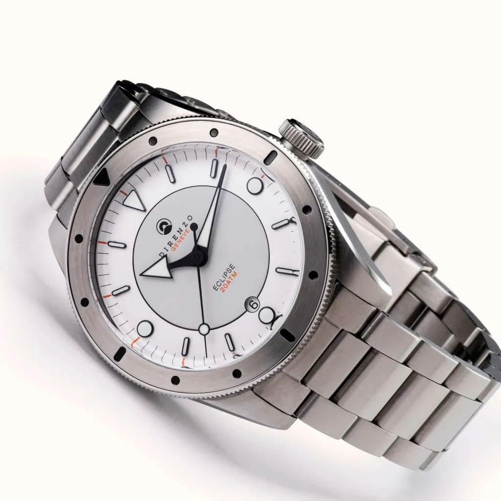 Direnzo DRZ03 Eclipse V2 Silver&nbsp;White - Swiss&nbsp;Made