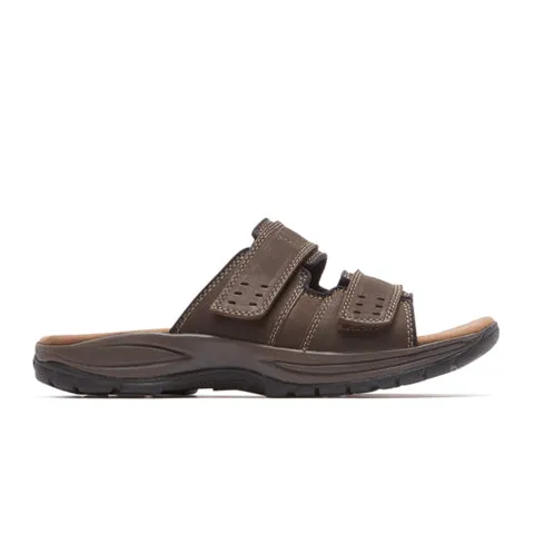 Dunham Newport Slide Sandal (Men) - Dark Brown