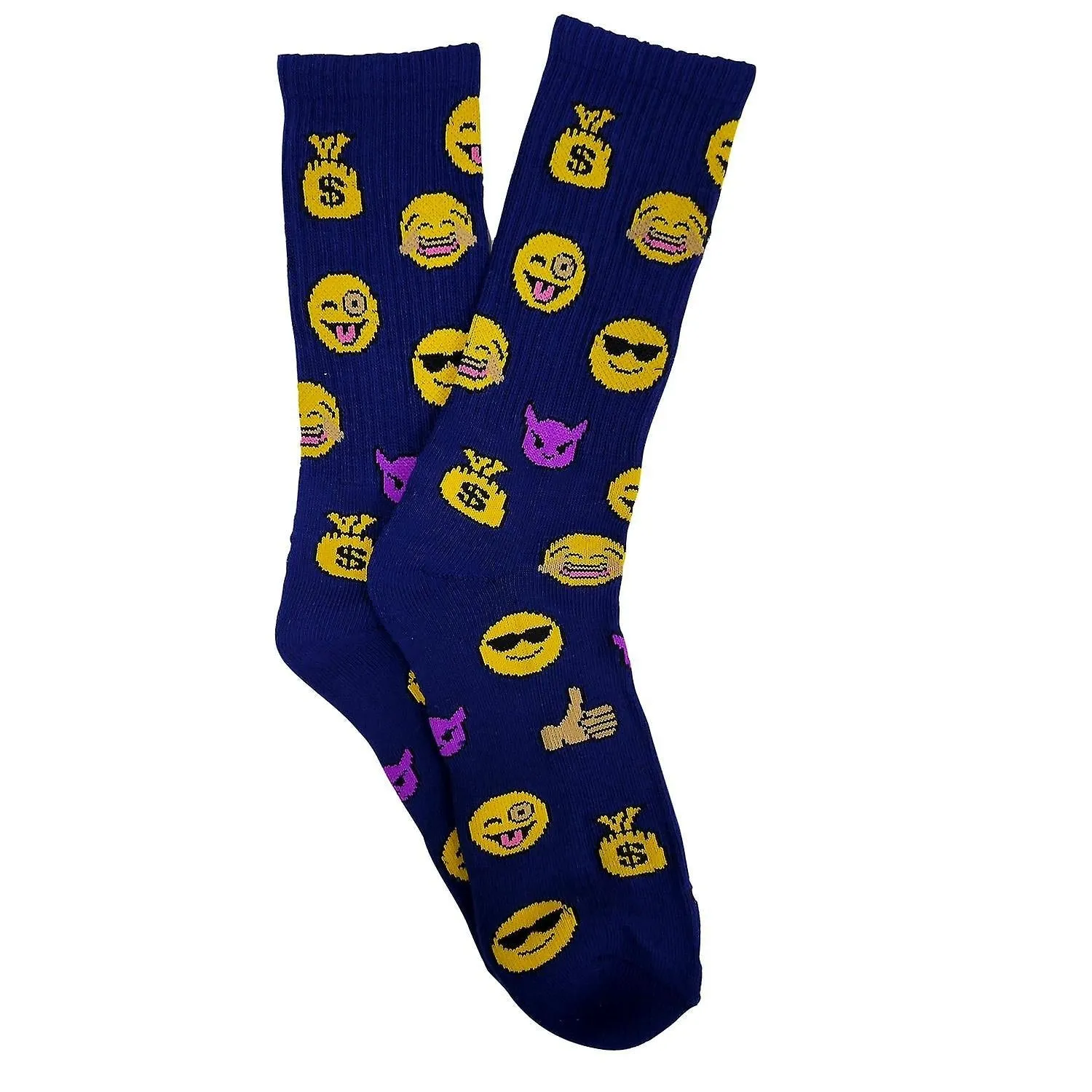 Emoji Socks Toro and Cool Money Bags Street Skate Socks (Adult Large - Men's Shoe Sizes 8-12)