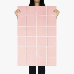 Flat Lay Instagram Backdrop - 'Bronte' Pink Square Tiles (56cm x 87cm)