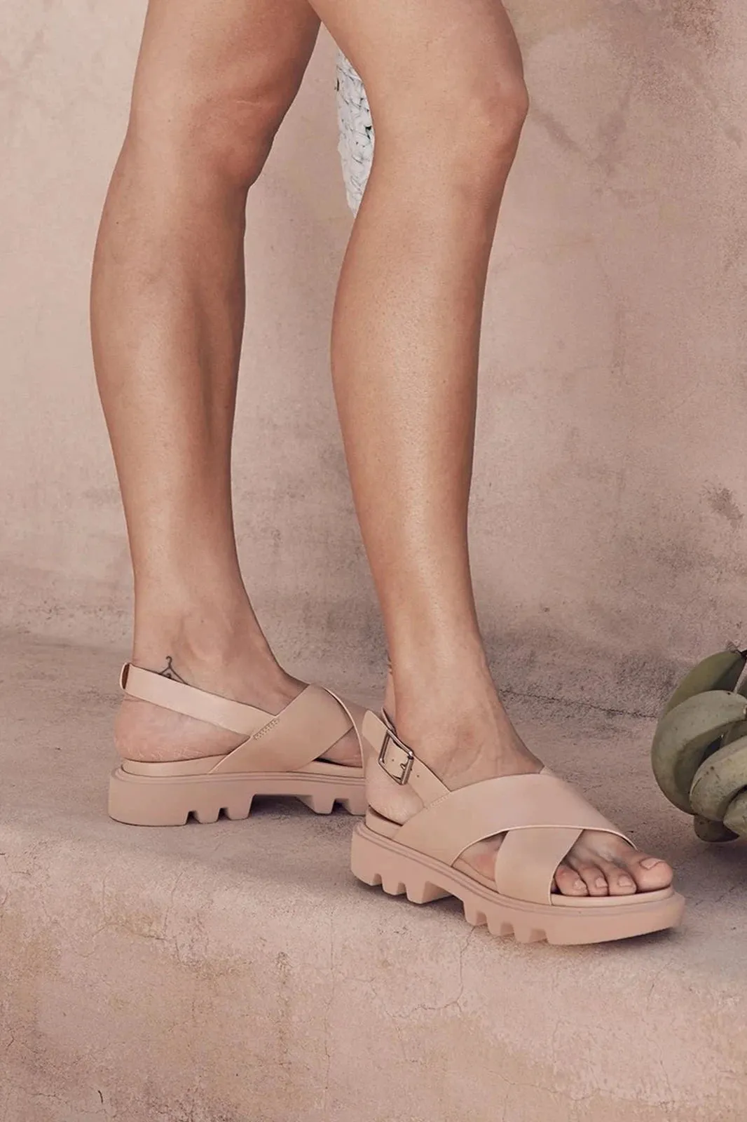 Flighty Sandal in Taupe