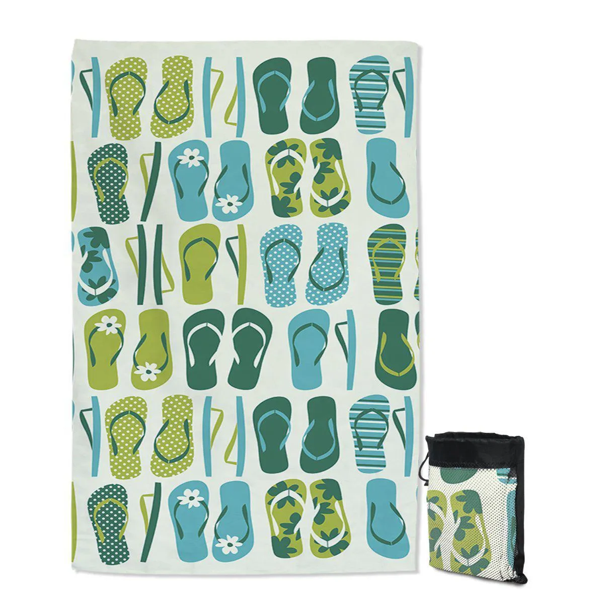 Flip Flop Frenzy Sand Free Towel