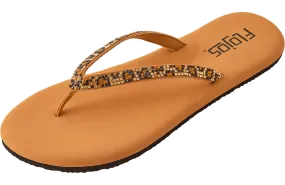 Flojos Womens Spark Tan Leopard