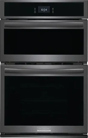 Frigidaire Gallery Series GCWM2767AD 27 Inch Combination Electric Wall Oven with Air Fry, 5.5 Cu. Ft. Capacity, Total Convection Oven, Steam/Self Clean, No Preheat, Slow Cook, Steam Bake, Air Sous Vide, Microwave Cook