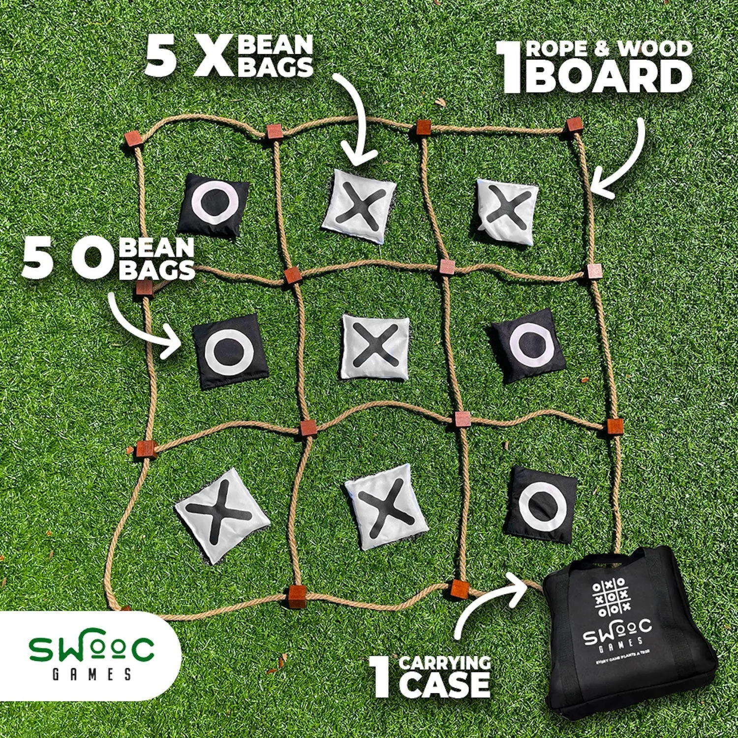 Giant Tic Tac Toe Bean Bag Toss Game