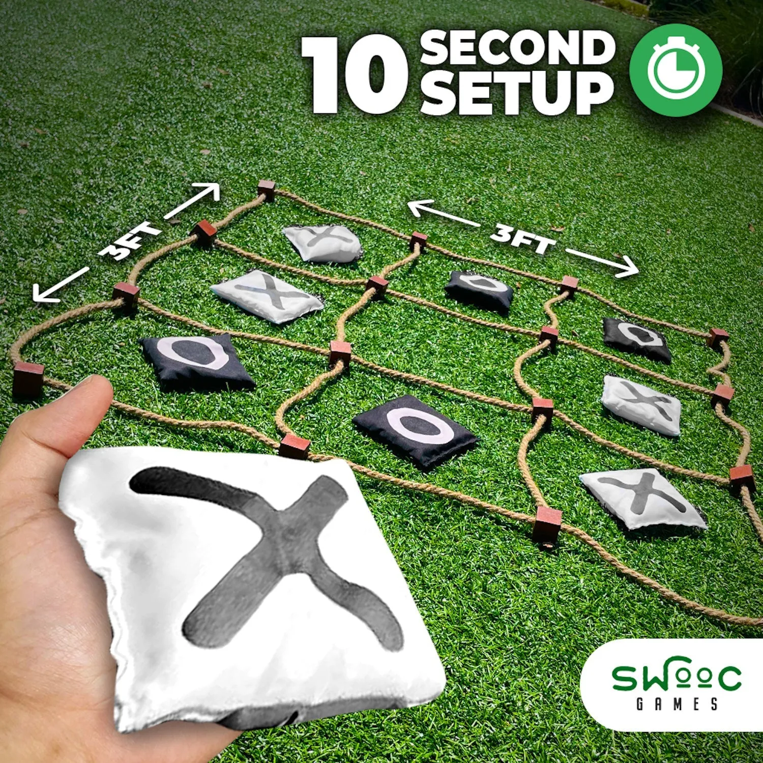 Giant Tic Tac Toe Bean Bag Toss Game