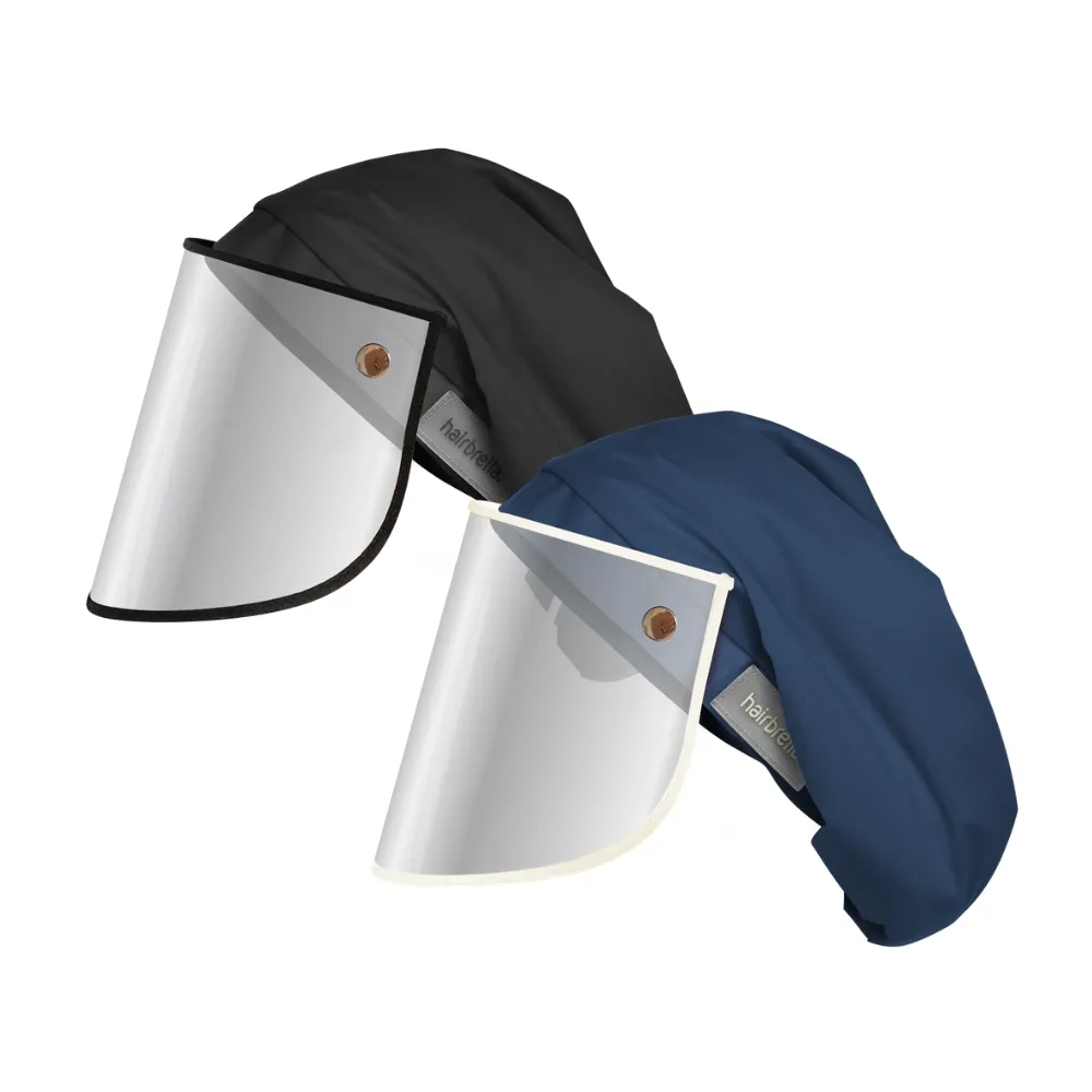 Hairbrella Pro XL Rain Hat   Face Shield - Bundle (2)