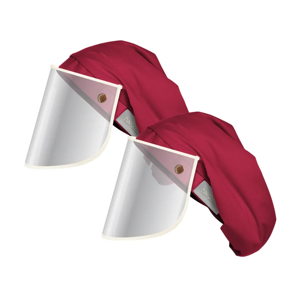 Hairbrella Pro XL Rain Hat   Face Shield - Bundle (2)