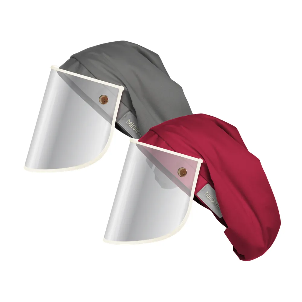 Hairbrella Pro XL Rain Hat   Face Shield - Bundle (2)