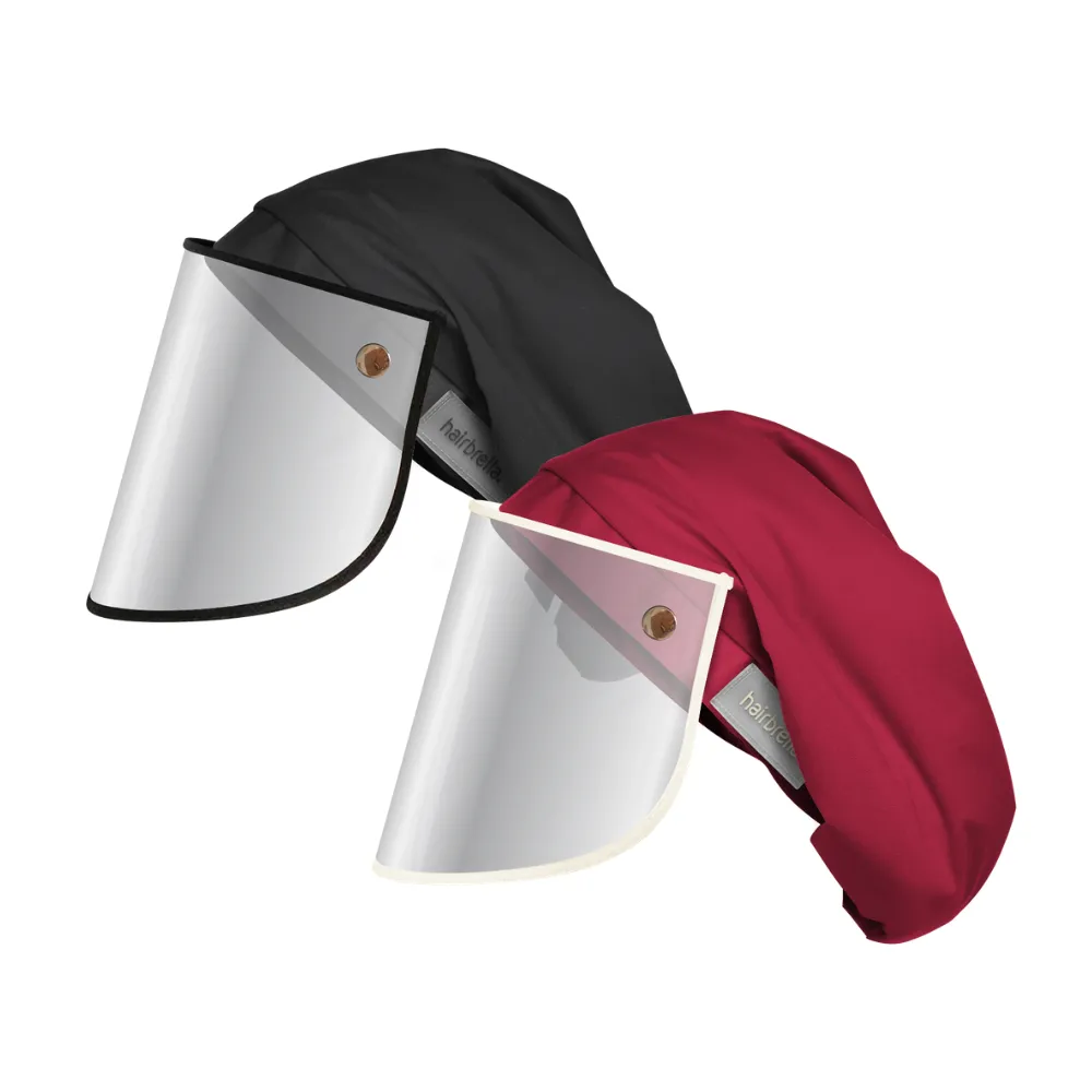 Hairbrella Pro XL Rain Hat   Face Shield - Bundle (2)