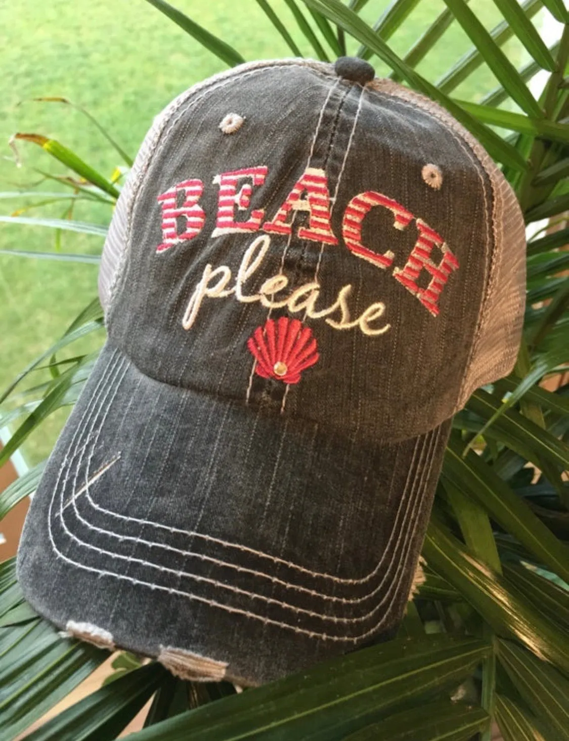 Hats and tanks BEACH Beach hair dont care Feelin beachy Beach please Hola beaches Beach bum Embroidered trucker caps