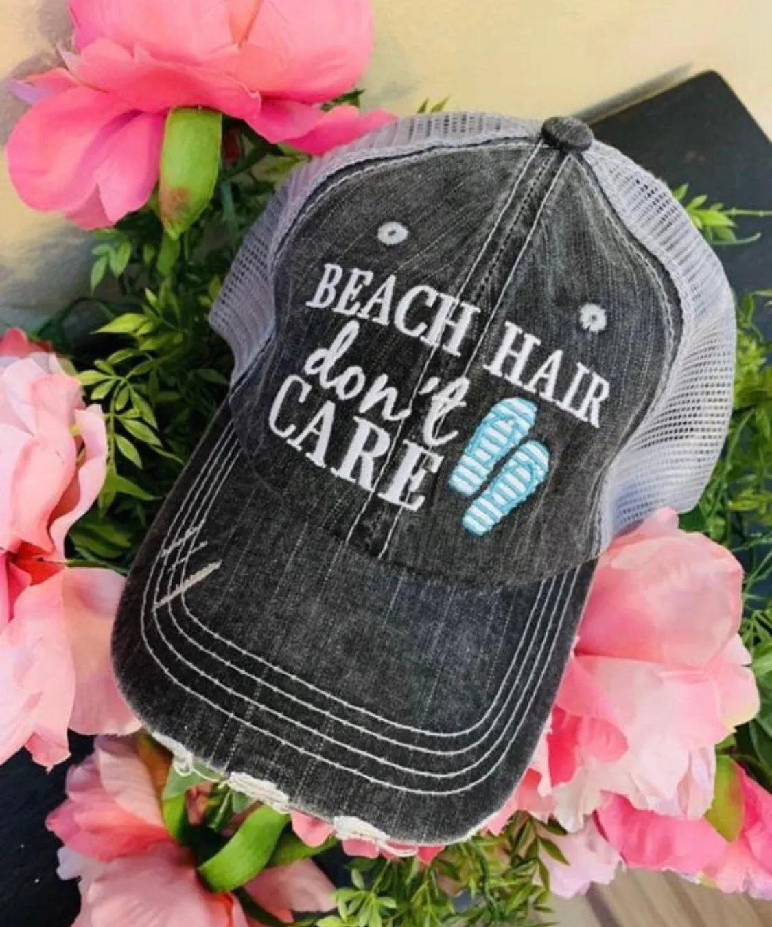 Hats and tanks BEACH Beach hair dont care Feelin beachy Beach please Hola beaches Beach bum Embroidered trucker caps