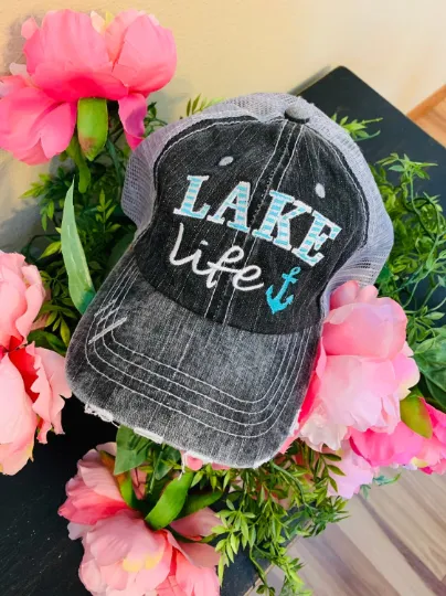 Hats { Lake hair don't care } { Happy Camper } { River hair don't care } { Beach hair don't care } { Tailgate hair don't care }