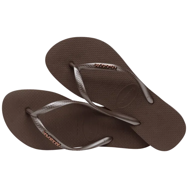 HAVAIANAS Slim Logo Metallic Sandal