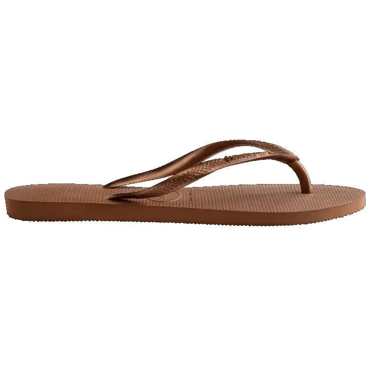 Havaianas Womens Slim Sandal Rust Metallic Copper