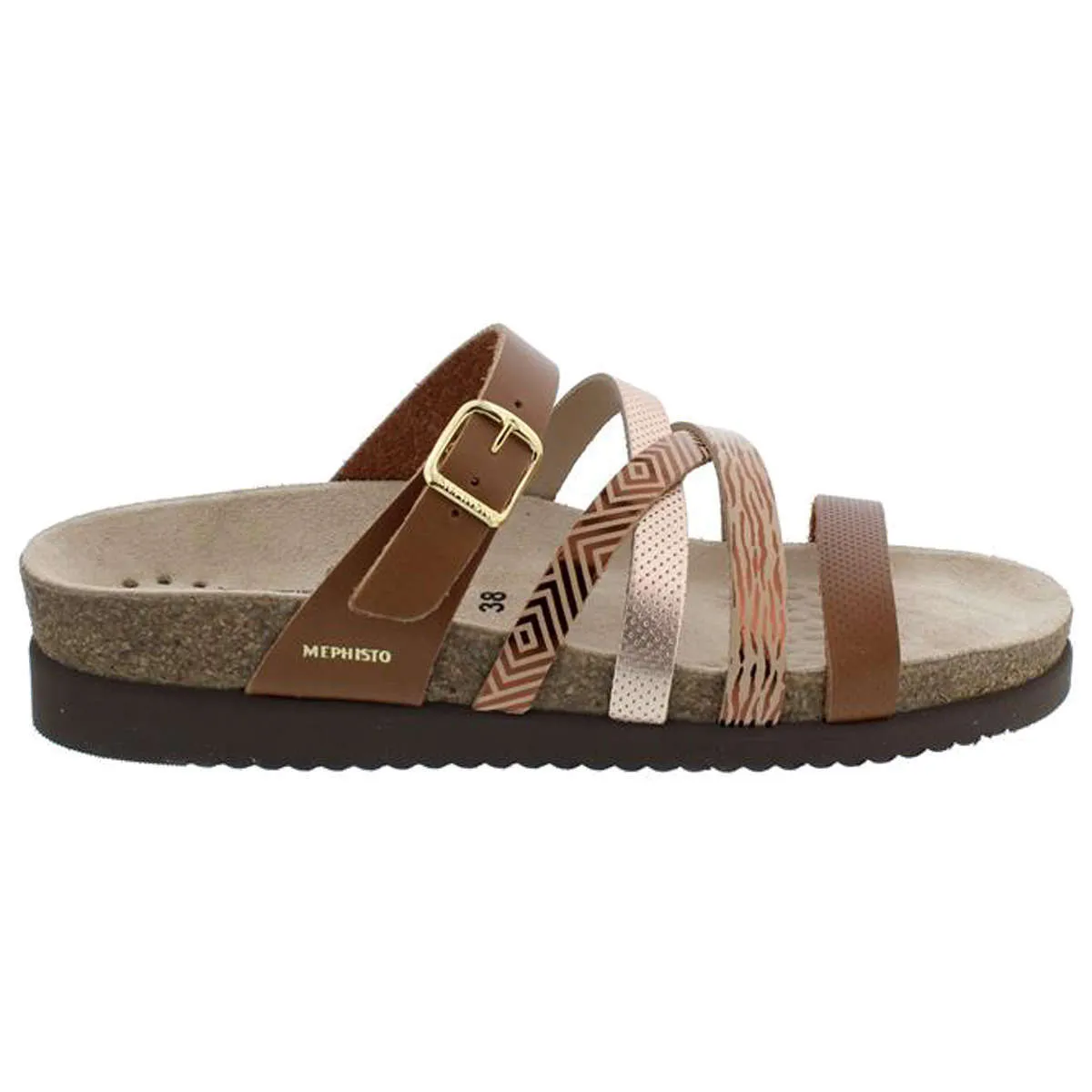 Huleda H131 Leather Women's Slides Sandals